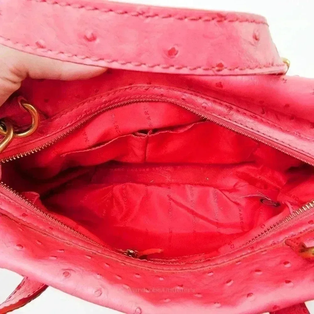 MARC JACOBS Ozzie Aurora Rock Lobster Ostrich Tote Should Bag - Picture 6 of 11